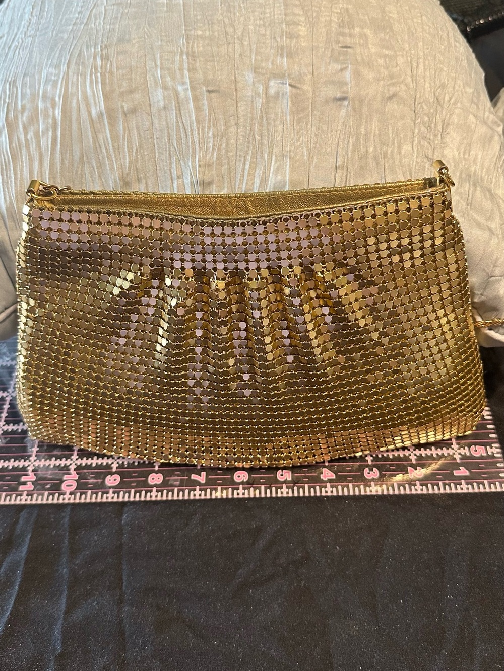Gold Mesh Evening Clutch - Unbranded Elegant Wristlet